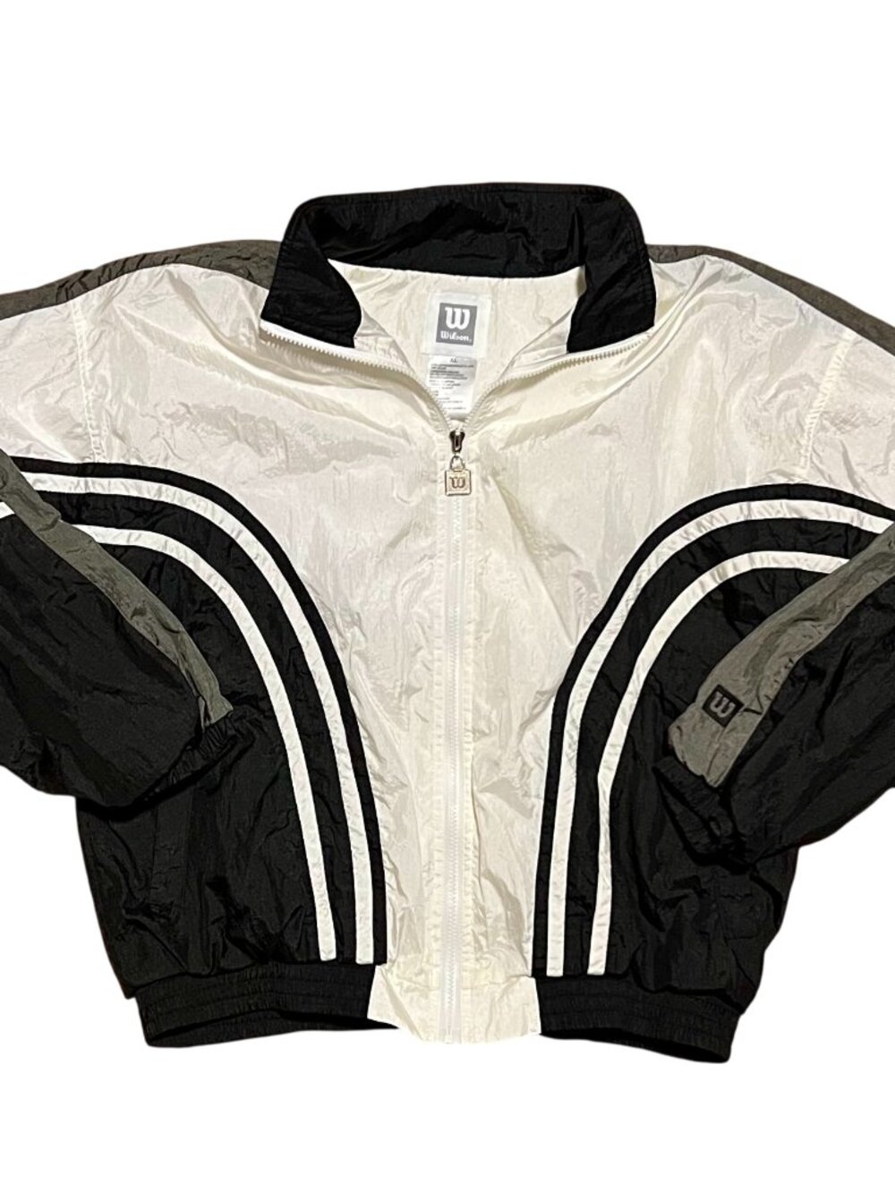 Wilson Vintage 90s/Y2K Colorblock Full Zip Windbreaker Jacket, Men's XL